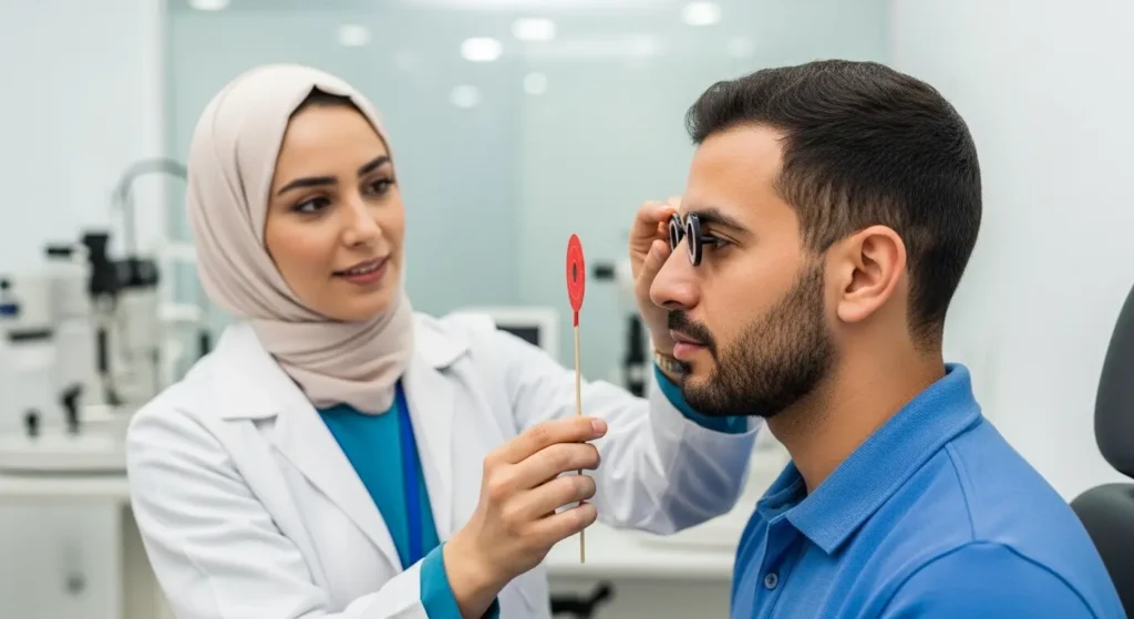 Rééducation orthoptique séance exercices vision Maroc cabinet